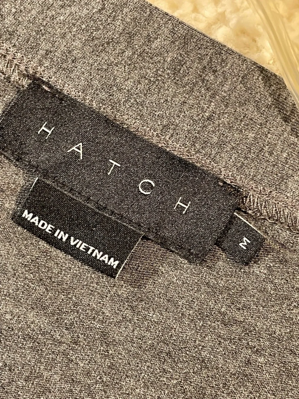 HATCH Bamboo Jersey Robe Charcoal Gray Belted Maternity Lounge Size M